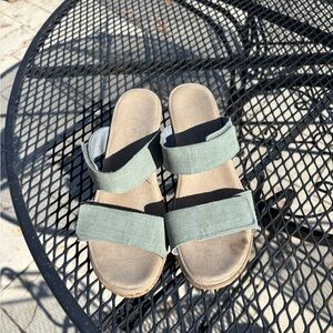 Stylish Light Blue Slide Sandals size 39